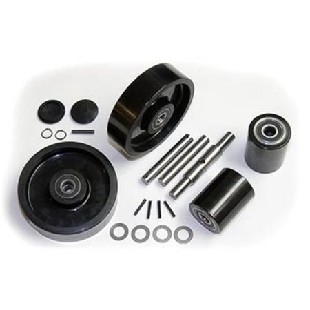 ATLAS Atlas GWK-ATZ-CK Zenith - Type 9 Complete Wheel Kit for Manual Pallet Jack - Black GWK-ATZ-CK